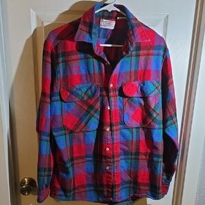 Colorful Plaid Button-Up Shirt